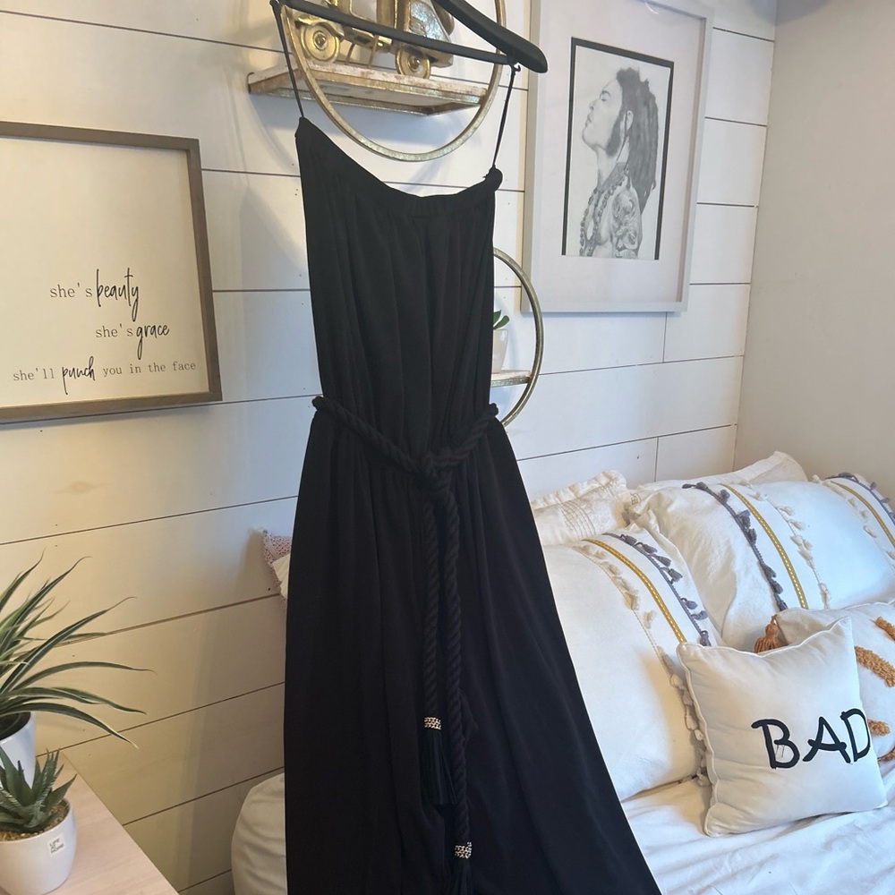 Rachel Zoe elegant back strapless jumpsuit